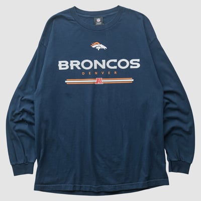 Denver Broncos NFL 2010s Long Sleeve T-shirt - Navy - L by Fanatics Real Vintage