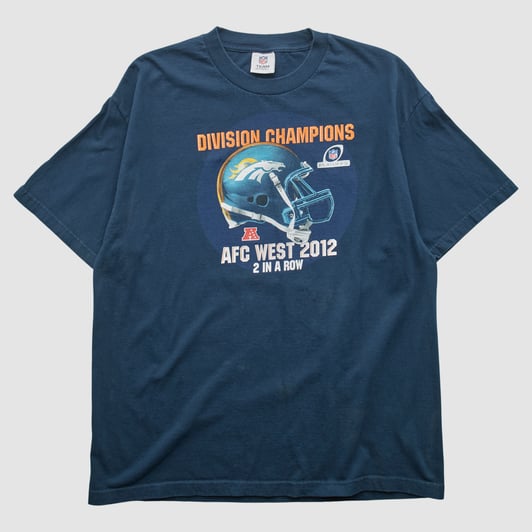 Denver Broncos NFL 2012 T-shirt - Navy - 2XL by Fanatics Real Vintage