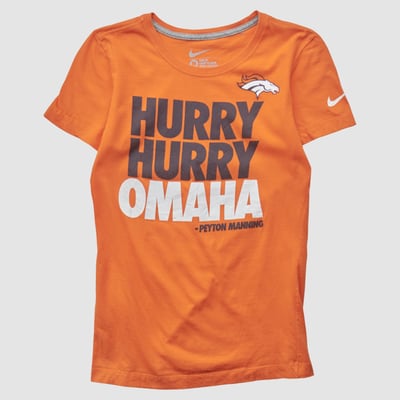 Denver Broncos Nike 2010s T-shirt - Orange - S by Fanatics Real Vintage