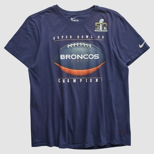 Denver Broncos Nike 2016 T-shirt - Navy - M by Fanatics Real Vintage
