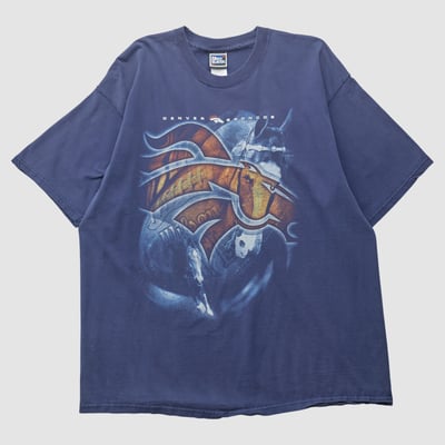 Denver Broncos Pro Player 90s T-shirt - Blue - 2XL by Fanatics Real Vintage