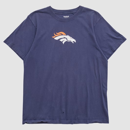 Denver Broncos Reebok 2000s T-shirt - Navy - S by Fanatics Real Vintage