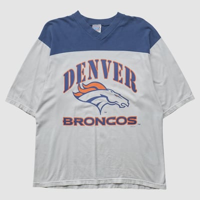 Denver Broncos Sport Attack 90s T-shirt - White - L by Fanatics Real Vintage