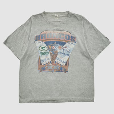 Denver Broncos Starter 1998 T-shirt - Heather Gray - 2XL by Fanatics Real Vintage