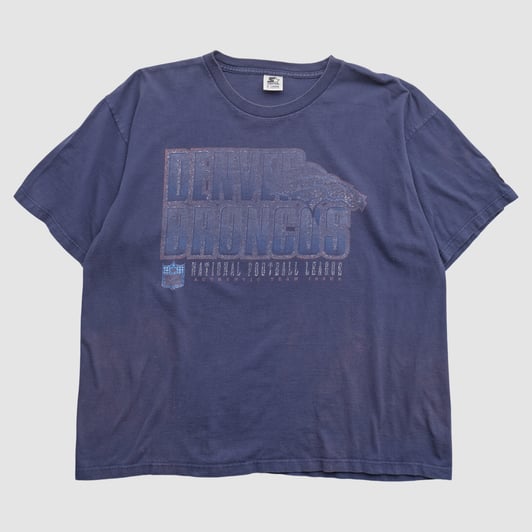 Denver Broncos Starter 90s T-shirt - Navy - XL by Fanatics Real Vintage