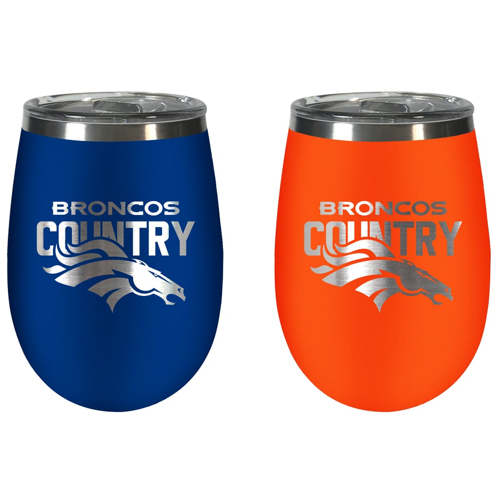 Denver Broncos Team Colors Wine Tumbler Two-Piece Set