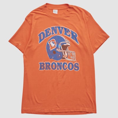 Denver Broncos Trench 80s T-shirt - Orange - XS by Fanatics Real Vintage