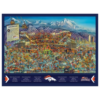Denver Broncos Fanpoint 500-Piece Joe Journeyman Puzzle