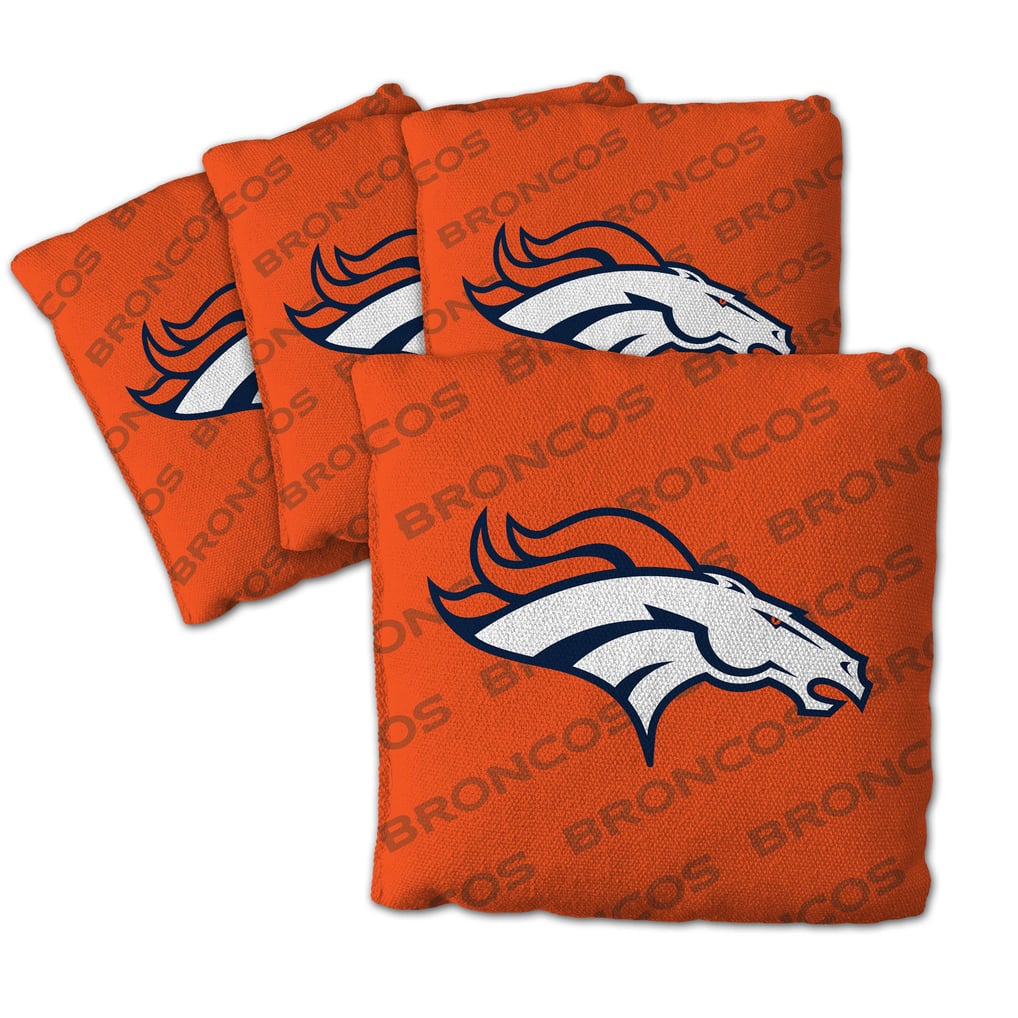 Fanpoint Denver Broncos Four-Piece Cornhole Bag Set