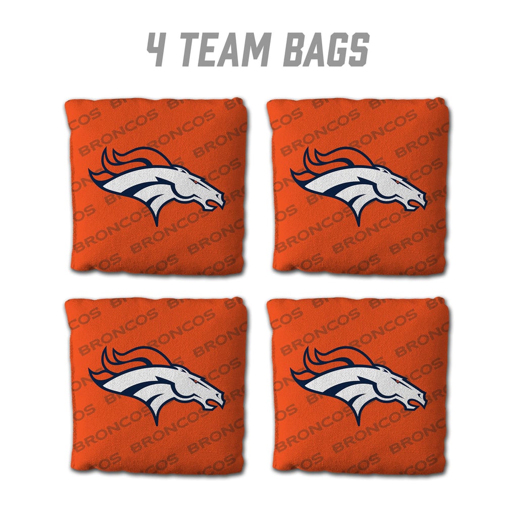 Fanpoint Denver Broncos Four-Piece Cornhole Bag Set