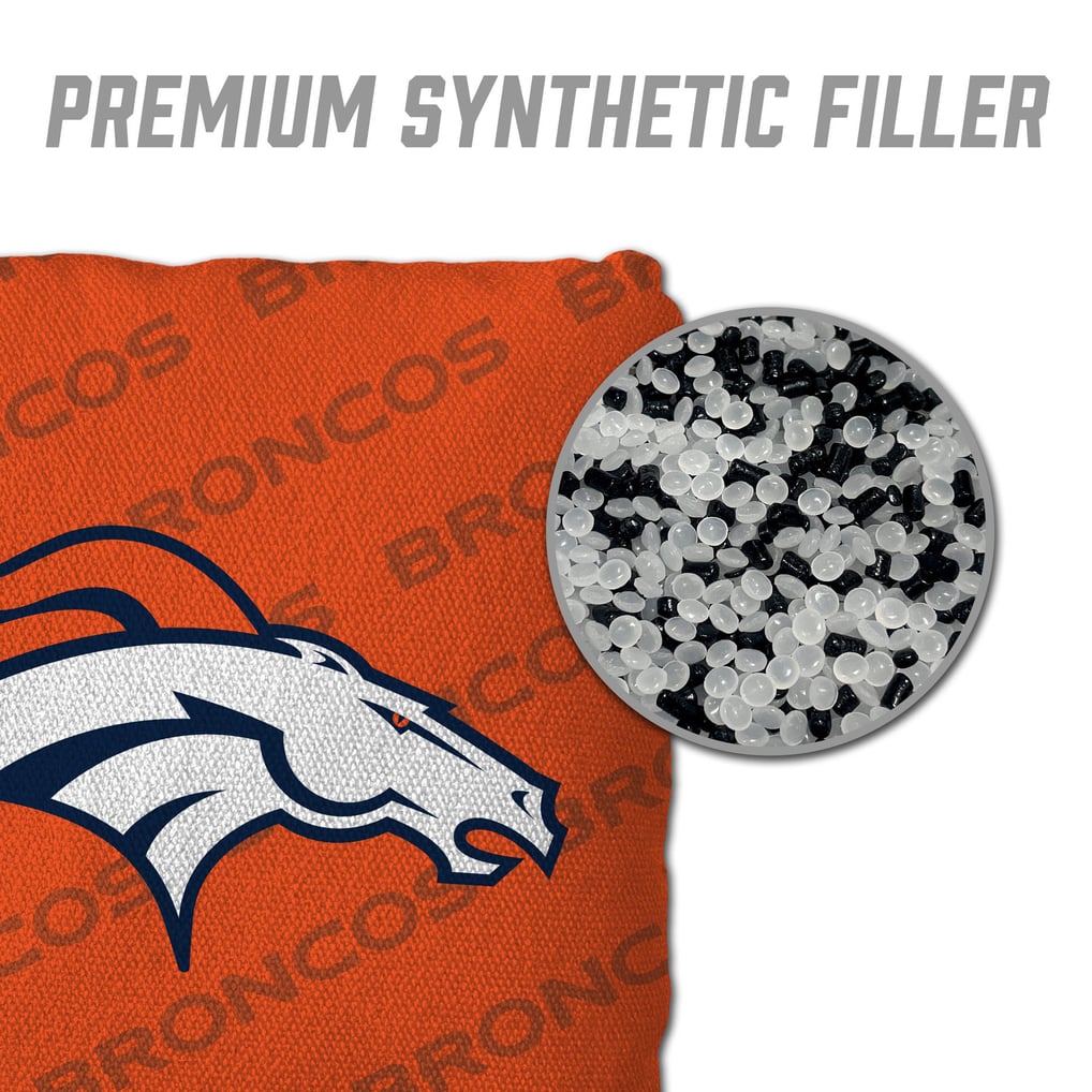 Fanpoint Denver Broncos Four-Piece Cornhole Bag Set
