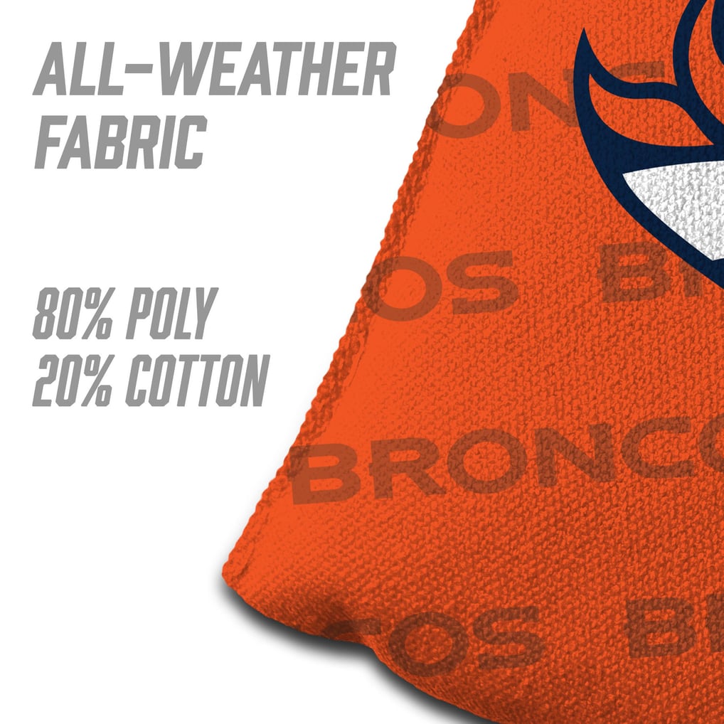 Fanpoint Denver Broncos Four-Piece Cornhole Bag Set