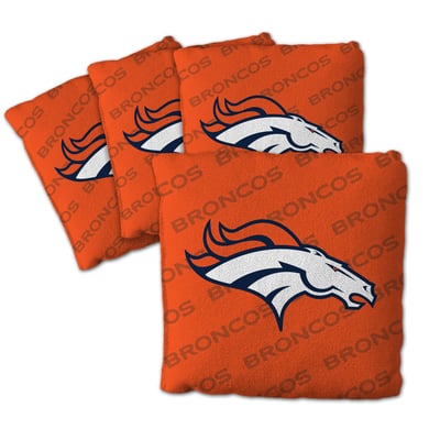 Denver Broncos Fanpoint Four-Piece Cornhole Bag Set