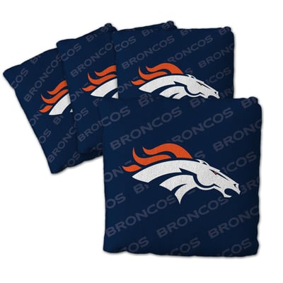 Denver Broncos Fanpoint Four-Piece Cornhole Bag Set