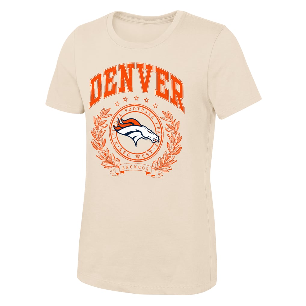 Girls Youth Outerstuff  Natural Denver Broncos Undefeated T-Shirt
