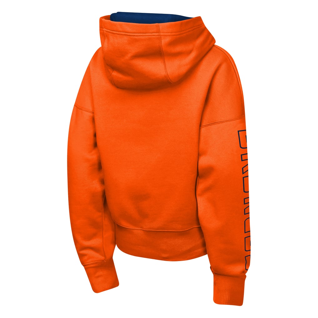 Girls Youth Outerstuff Orange Denver Broncos Miss Tailgate Color Block Hoodie