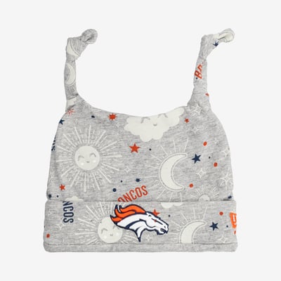  Denver Broncos New Era Infant Sky Knit Hat - Heather Gray