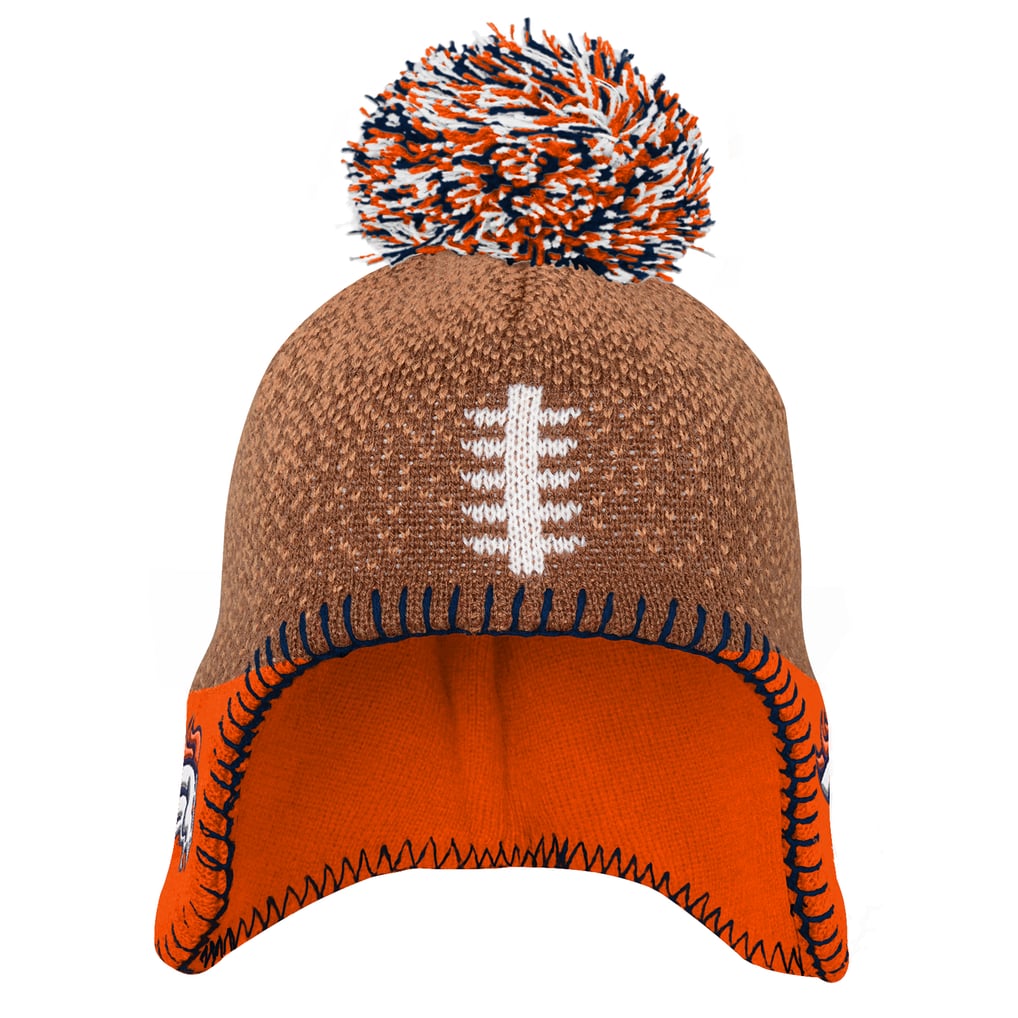 Infant Outerstuff Brown Denver Broncos Football Head Knit Hat
