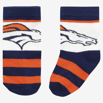  Denver Broncos Starter Infant Rugby Block Socks - Navy