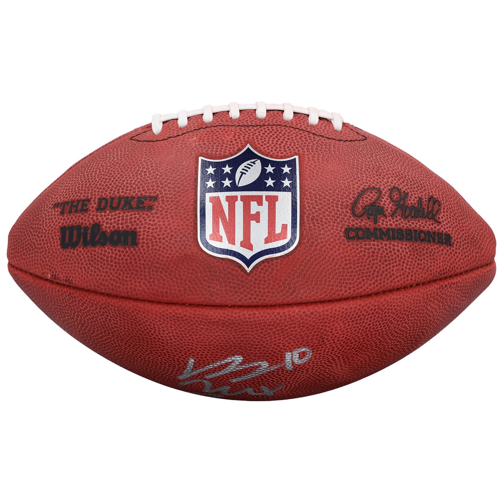 Jaylen Waddle & Bo Nix Denver Broncos Autographed Duke Full Color Football