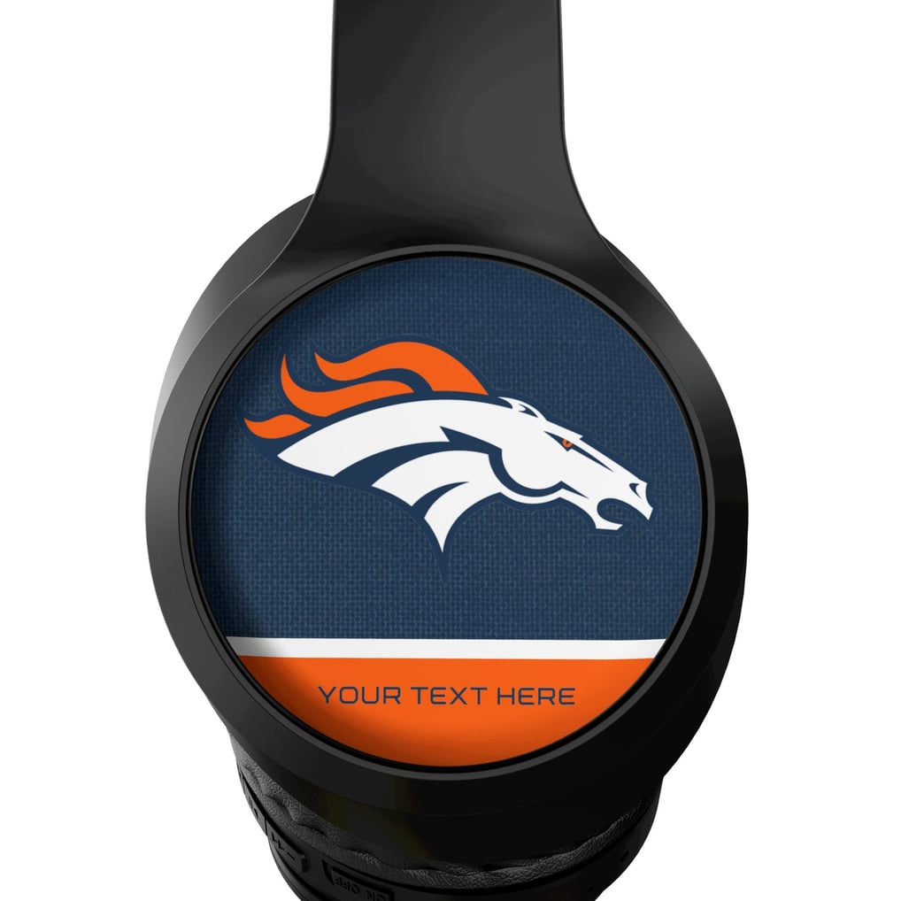 Denver Broncos Keyscaper Personalized Endzone Solid Wireless Bluetooth Headphones With Case