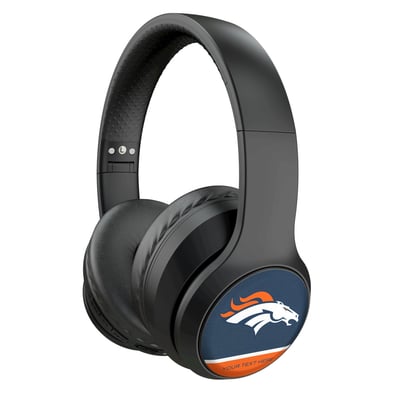 Denver Broncos Keyscaper Personalized Endzone Solid Wireless Bluetooth Headphones With Case