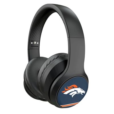 Denver Broncos Keyscaper Stripe Wireless Bluetooth Headphones With Case