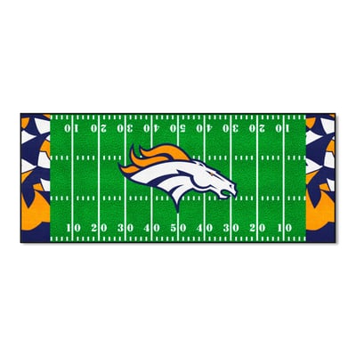 Denver Broncos Logo Brands 30" x 72" Field Runner