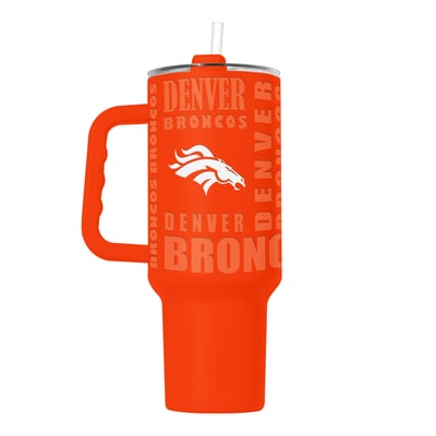  Denver Broncos Logo Brands 40oz. Replay Powder Coat Tumbler