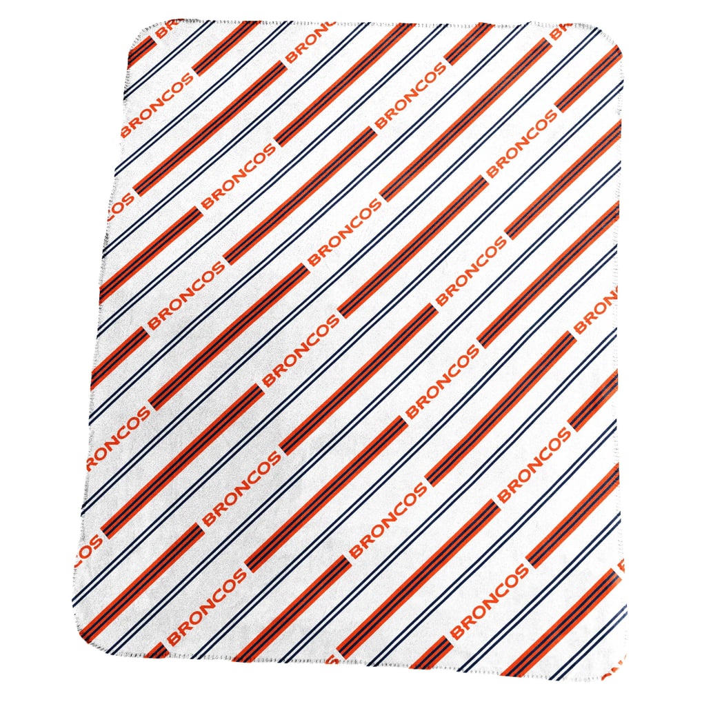 Logo Brands Denver Broncos 50" x 60" Classic Vertical Stripe Fleece Throw Blanket