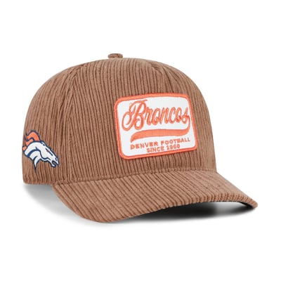 Denver Broncos '47 Corduroy Patch Hitch Adjustable Hat - Brown