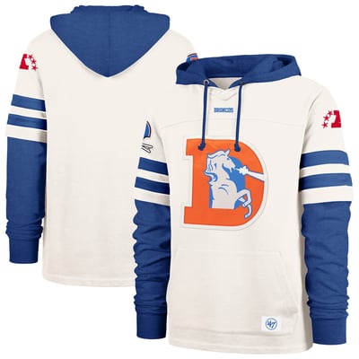 Denver Broncos '47 Cornerback Pullover Hoodie - Cream