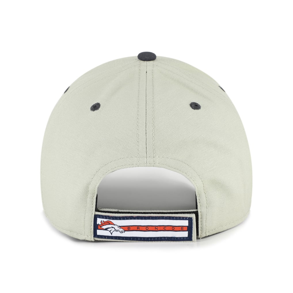 Men's '47  Gray/Black Denver Broncos Half Block Text MVP Adjustable Hat