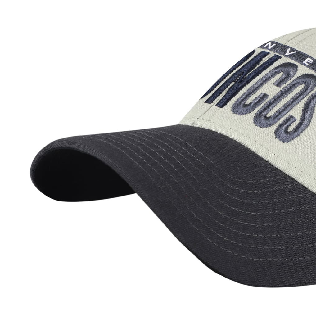 Men's '47  Gray/Black Denver Broncos Half Block Text MVP Adjustable Hat