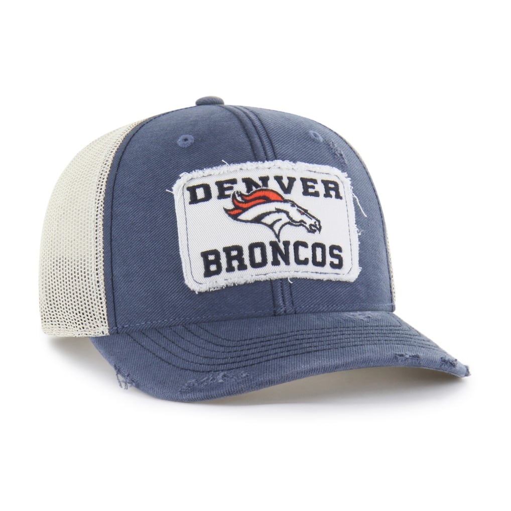 Men's '47 Navy Denver Broncos Egremont Well-Worn Adjustable Trucker Hat