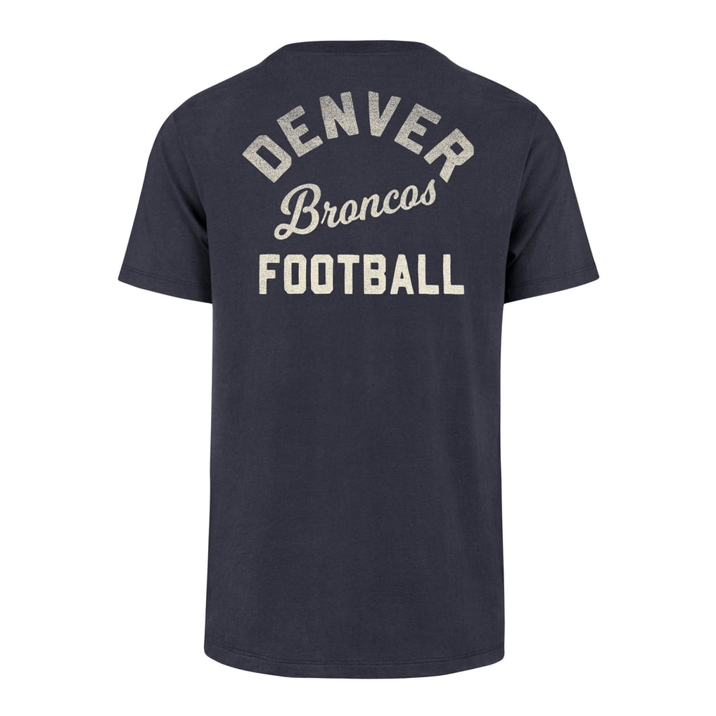 Men's '47 Navy Denver Broncos Turn Back Franklin T-Shirt