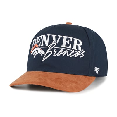 Denver Broncos '47 Scribe Line Hitch Adjustable Hat - Navy/Brown