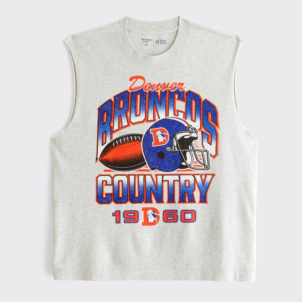 Men's Abercrombie & Fitch Gray Denver Broncos Tank Top