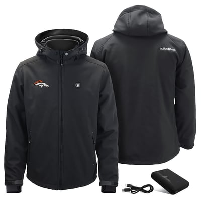 Denver Broncos ActionHeat 5V Softshell Heated Jacket - Black