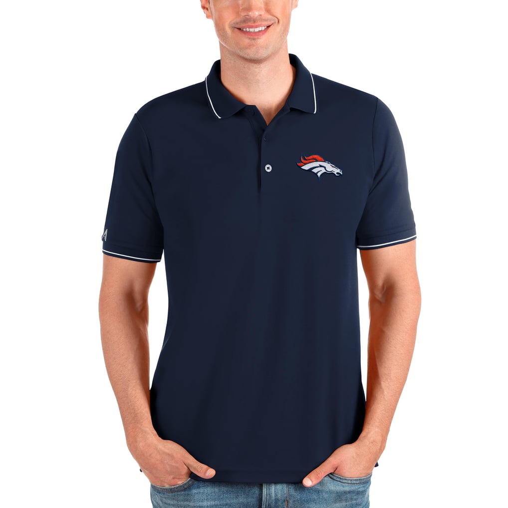 Men's Antigua Navy Denver Broncos Affluent Polo