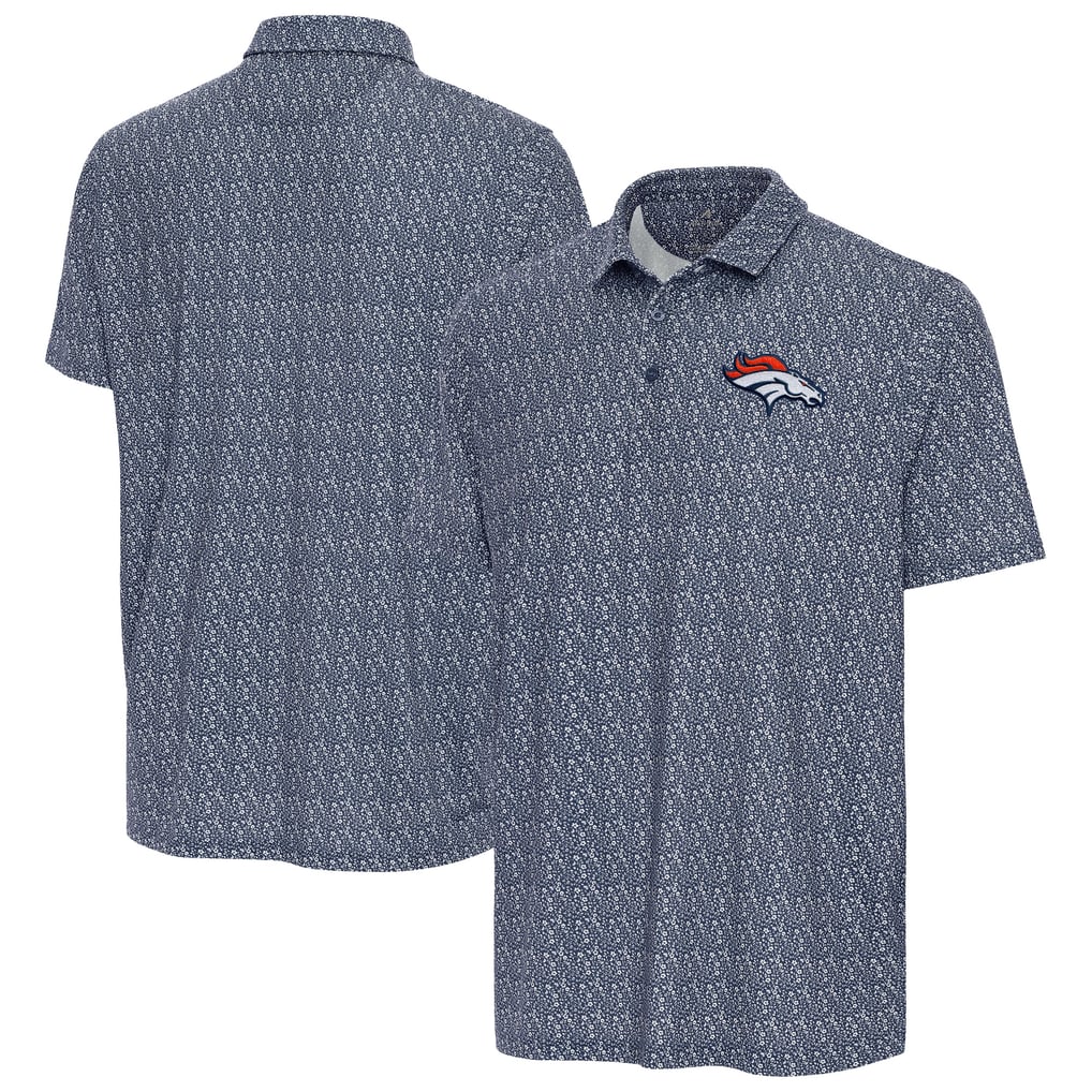 Men's Antigua Navy Denver Broncos Botanic Polo