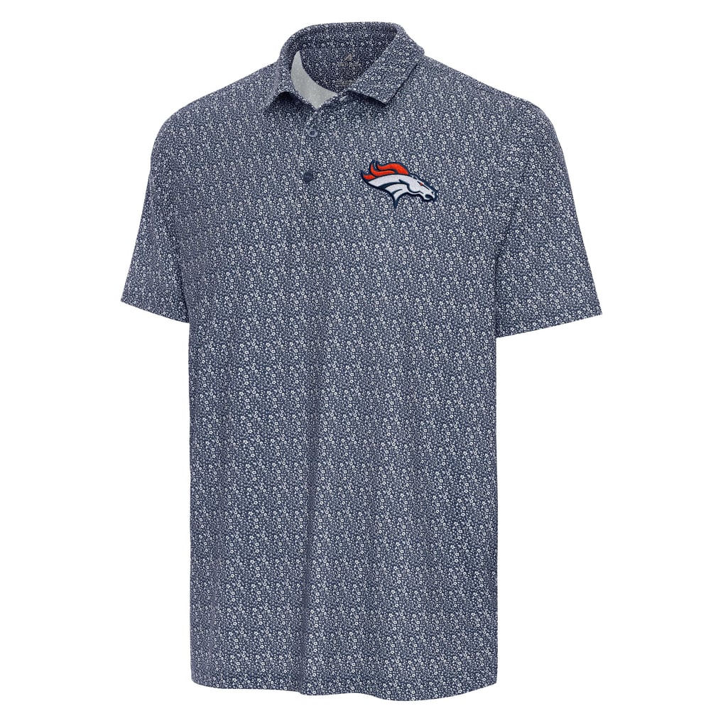 Men's Antigua Navy Denver Broncos Botanic Polo