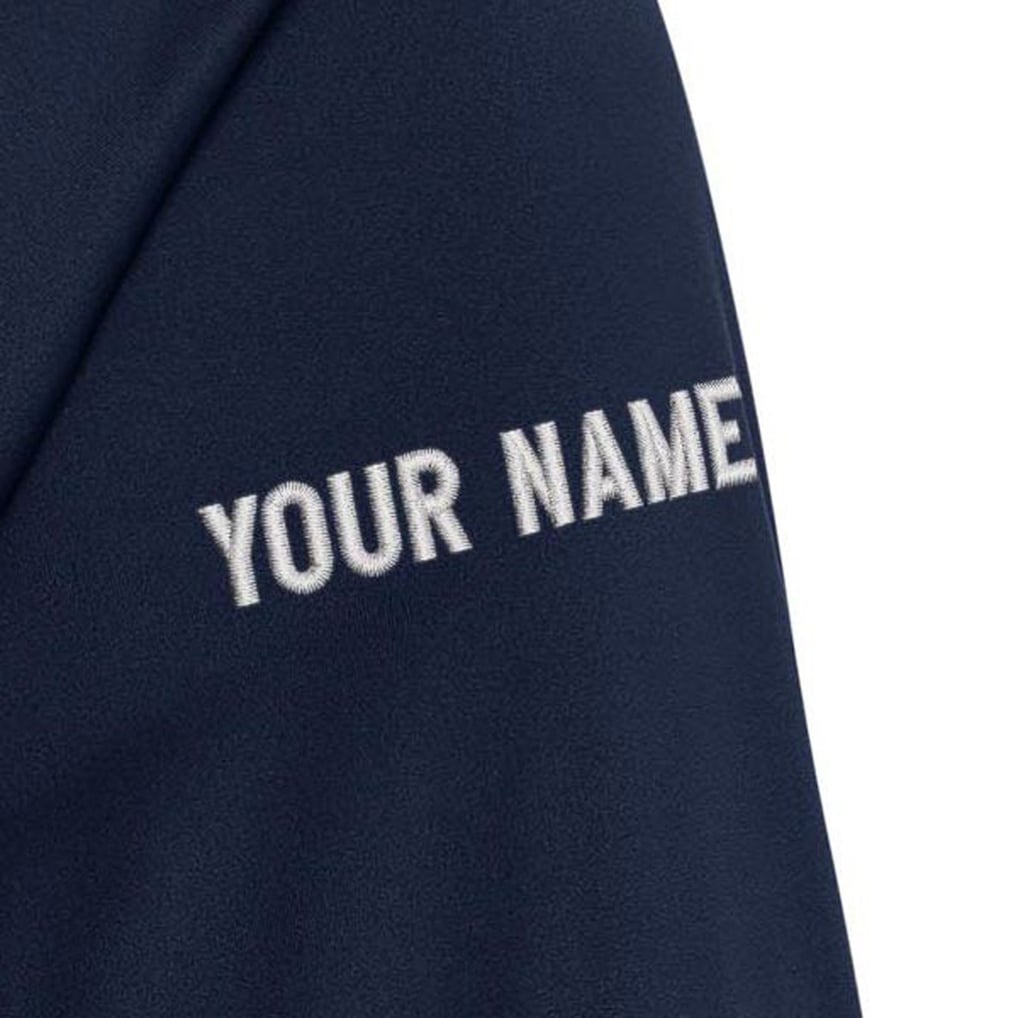 Denver Broncos Antigua  Personalized Tribute Quarter-Zip Pullover - Navy