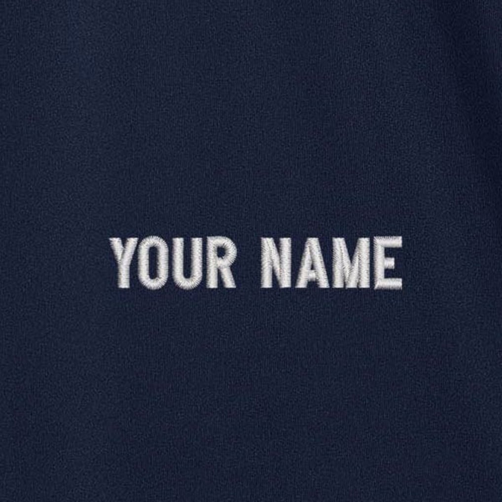 Denver Broncos Antigua  Personalized Tribute Quarter-Zip Pullover - Navy