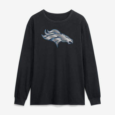Denver Broncos  Forged Mascot Long Sleeve T-Shirt - Black