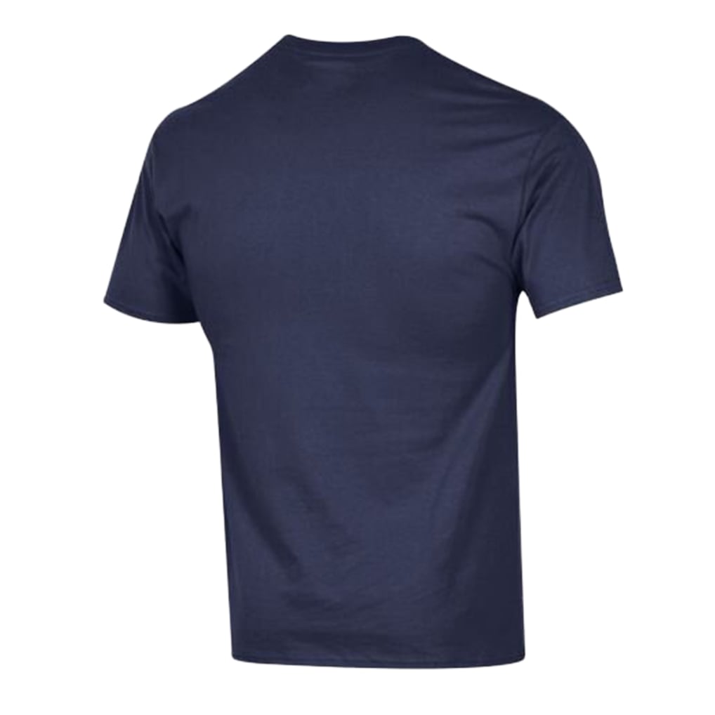 Men's Champion Navy Denver Broncos Arch Over Logo T-Shirt