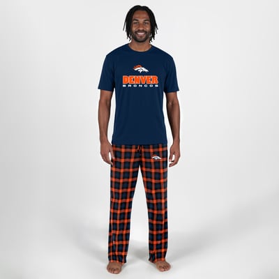  Denver Broncos Concepts Sport Big & Tall Highland Sleep Set - Navy
