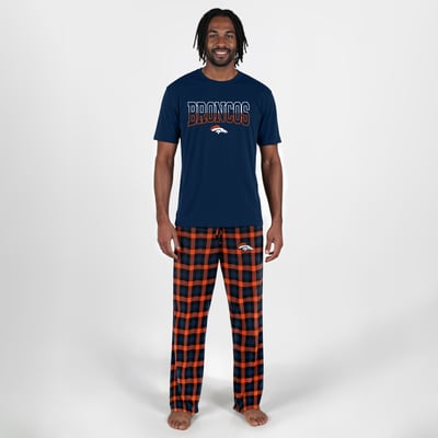 Denver Broncos Concepts Sport Highland Sleep Set - Navy