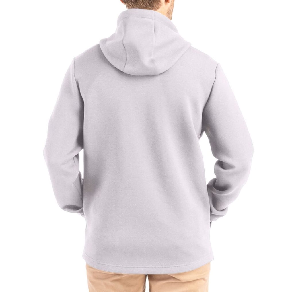 Men's Cutter & Buck Gray Denver Broncos Roam Epic Comfort Recycled Full-Zip Hoodie Jacket