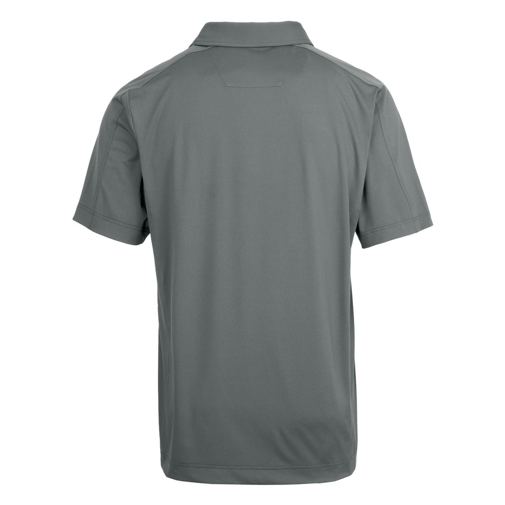 Men's Cutter & Buck Steel Denver Broncos Throwback Logo Big & Tall Prospect Textured Stretch Polo